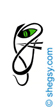 crazy kitten tattoo design - abstract cat tattoo design