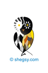 owl tattoo design forest colours