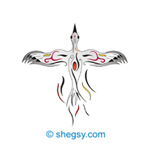 stork tattoo design spring has come